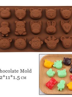 Candy Mold Animal-Chocolate-Molds Baking-Tools Silicone 3d-S