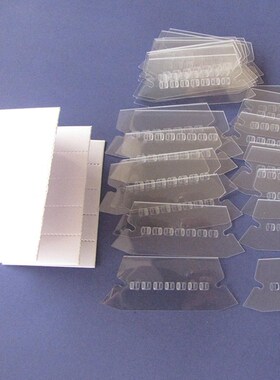 50PCS Classification Tag PVC Hanging File Holder Index Label