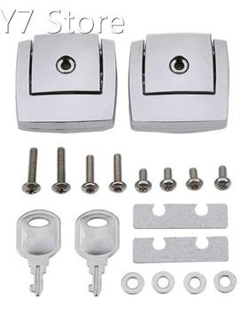 Motorcycle Chrome Tour Pack Pak Latch Cover Kits for Touring