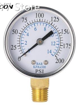 50mm 0~200psi 0~14bar Pool Filter Water Pressure Dial Hydrau