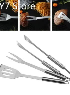 BBQ Tool Set,3pcs Professional Stainless Steel Grill Accesso
