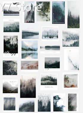 50pcs Landscape Forest Accessories Journaling Decoration Sel