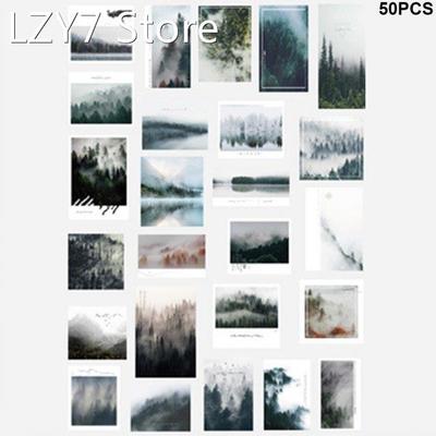 50pcs Landscape Forest Accessories Journaling Decoration Sel