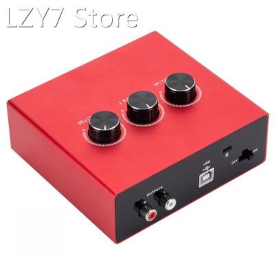 AU11-R Mixer USB Sound Card Device Audio Interface Card Conv