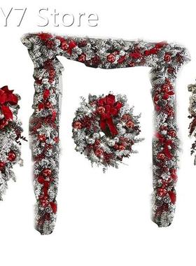 Christmas Flower Wreath Christmas Pendant Unique Door Garlan