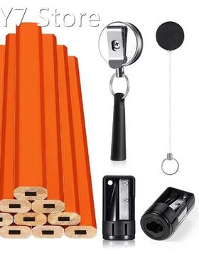 Anti-rust Flat Octagonal Carpenter Pencils Hard Black Carpen