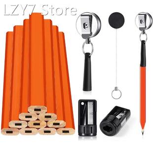 Anti-rust Flat Octagonal Carpenter Pencils Hard Black Carpen