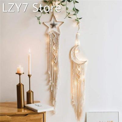 2Pcs Macrame Wall Hanging Tapestry Bohemian Wall Decor Woven