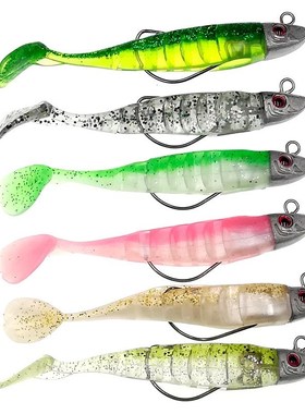 6 Colors Fake Lure Jigging Soft Bait Fishing Lures 9/11cm 15