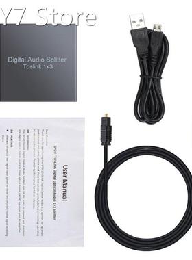3 Way Spdif Toslink Optical Digital Audio Splitter 1 Input 3
