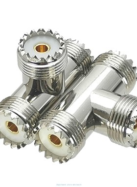 1Pcs UHF SO239 Female Jack to 2x UHF SO239 Female jack RF Ad