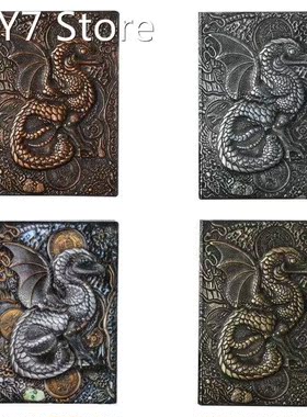 Hardcover Embossed Notebook Retro Leather Notepad A5 Journal