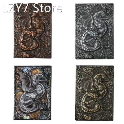 Hardcover Embossed Notebook Retro Leather Notepad A5 Journal