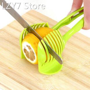 1PC Plastic Green Manual Slicers Tomato Slicer Fruits Cutter