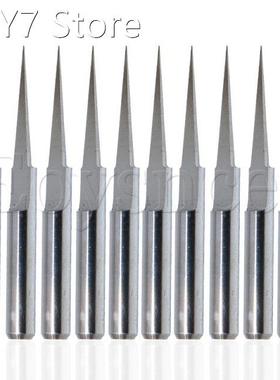 10Pcs 10 Degree 0.1mm Carbide Engraving Bits CNC Router Tool
