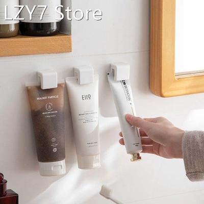 Wall-mounted Toothpaste Storage Clip Rack Free Punching Clea