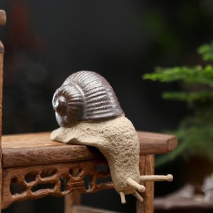 Dec Micro Ceramic Small Snail Landscape Bonsai Ornats Home