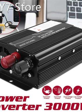 Car Inverter 12V/24V 220V 3000W Voltage Converter USB Voltag