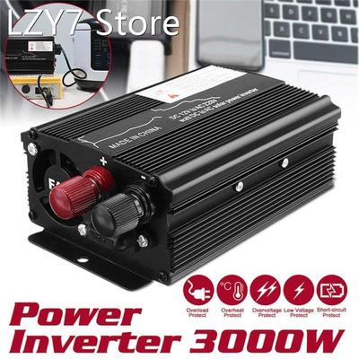 Car Inverter 12V/24V 220V 3000W Voltage Converter USB Voltag