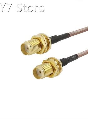 1Pcs 15CM/5.9inch SMA Female Jack to SMA Female Jack Bulkhea