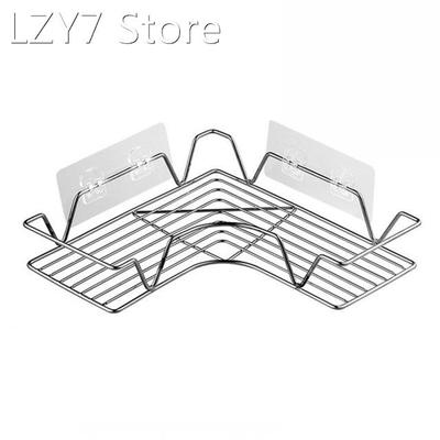 Bathroom Shelf No Punching Shower Caddy Sheves Kitchen Stora