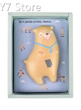 Kawaii Notebook Slow Rebound Stress Relief Notebook PU Leath