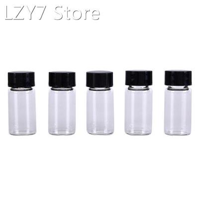 5Pcs/lot 5ML Lab Glass Vials Small Cute Bottles Clear Contai