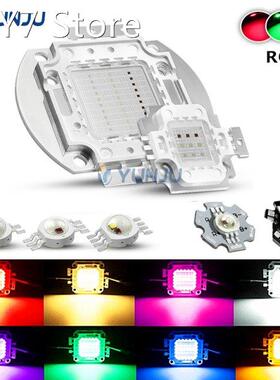 RGB High Power LED bulbs Red Green Blue 3W 10W 50W 100 Watts