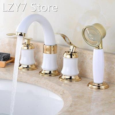 4pcs Bathroom Faucet Cold Hot Mixer Tap Ceramic Valve Core B
