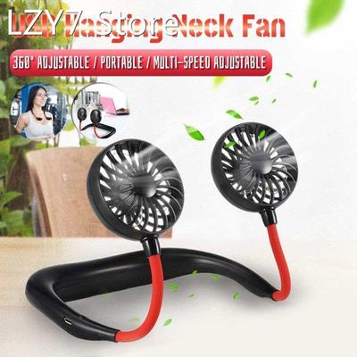 USB Portable Hands Free Lazy Hanging Neck Fan Rechargeable M