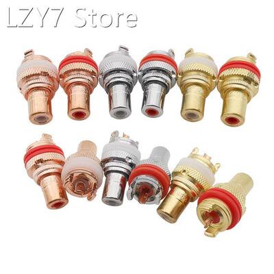 4Pcs RCA Female Socket AV Audio Video Connectors Signal Inpu