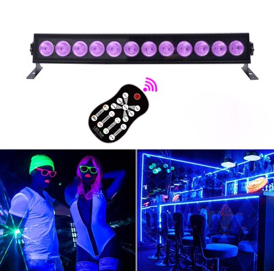 12 LEDs Ultraviolet UV LED Par DMX Stage Lighting Effect DJ