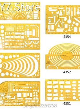 Durable K Resin Military Drawing Template Drafting Ruler Ste