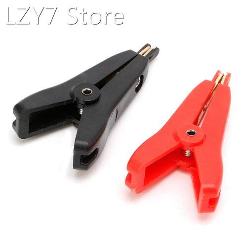 2PCS Copper Plated Gold Two-level test clip Four-Clamp LCR K