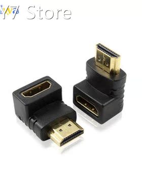 10-50pcs 90 Degree Right Angle Gold plated HDMI-compatible A