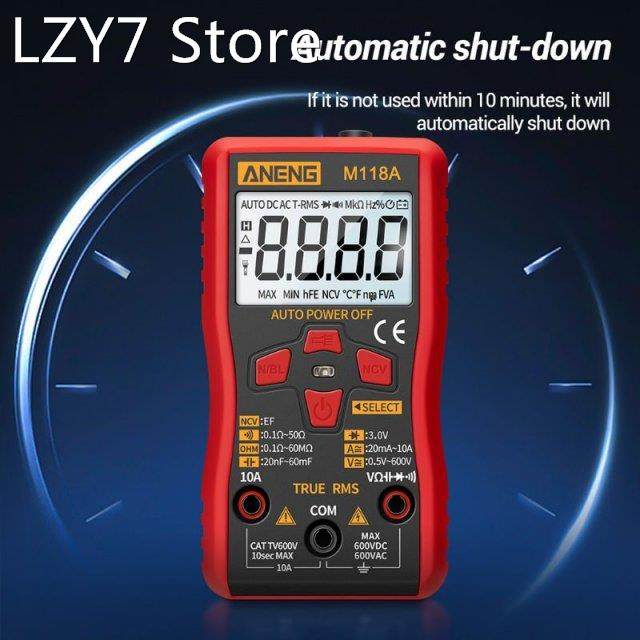 m118a digital multimeter auto range true rms ncv tester ac d