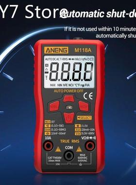 M118A Digital Multimeter Auto Range True RMS NCV Tester AC D
