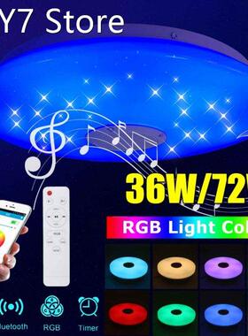 72W 40cm Modern RGB LED Ceiling LightL Home Lighting APP blu