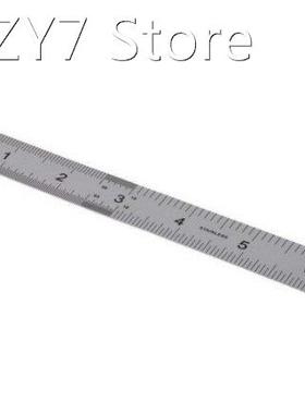 Straight Ruler 15cm 6 inch Double Side Stainless Steel Meas