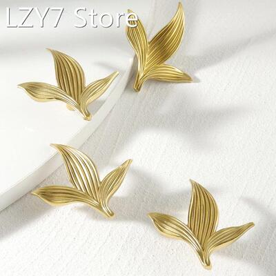 2pc Flower shape/Solid Brass Drawer Knobs Children's