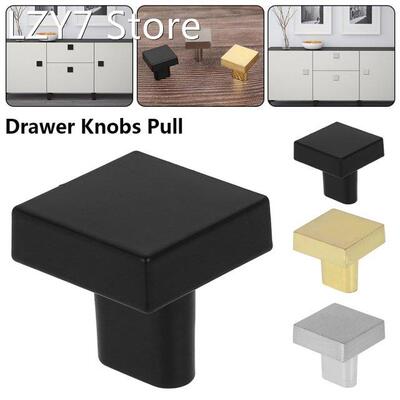 Nordic Fresh Square Cabinet Knobs Black, Gold, Silver Cupboa