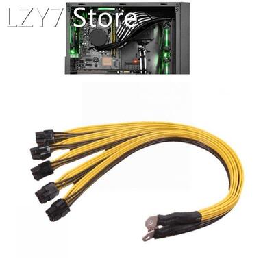 1PC 14-5 O Terminal To 5X PCI-E Cable 6Pin Connector Sever P