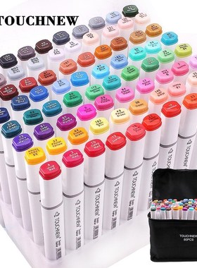 TOUCHNEW Art-Markers-Pen-Set Alcohol-Ink-Brush Felt-Tip pens