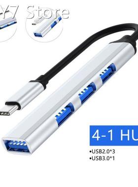 Type C USB C HUB 3.0 3.1 4 Port Multi Splitter Adapter OTG F