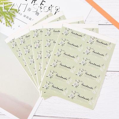 60pcs/5sheets Hand Made Seal Paper Sticker For Christmas Wed