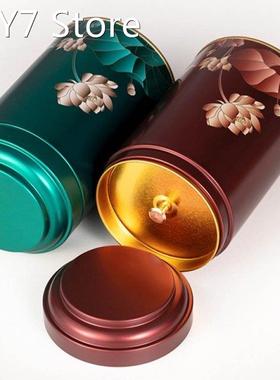 Metal Tinplate Box Tea Container Jar Green Tea Storage Box C
