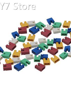 60Pcs 2.54mm Pitch Colorful Standard Computer Jumper Blocks