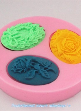 New three DiFFereNt kiNDS FlowerS SiliCoNe  MolD Cookware Di