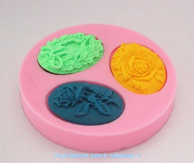 New three DiFFereNt kiNDS FlowerS SiliCoNe  MolD Cookware Di