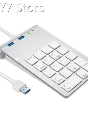 USB Numeric Keypad 18 Keys with USB 3.0 Port Hubs and Audio